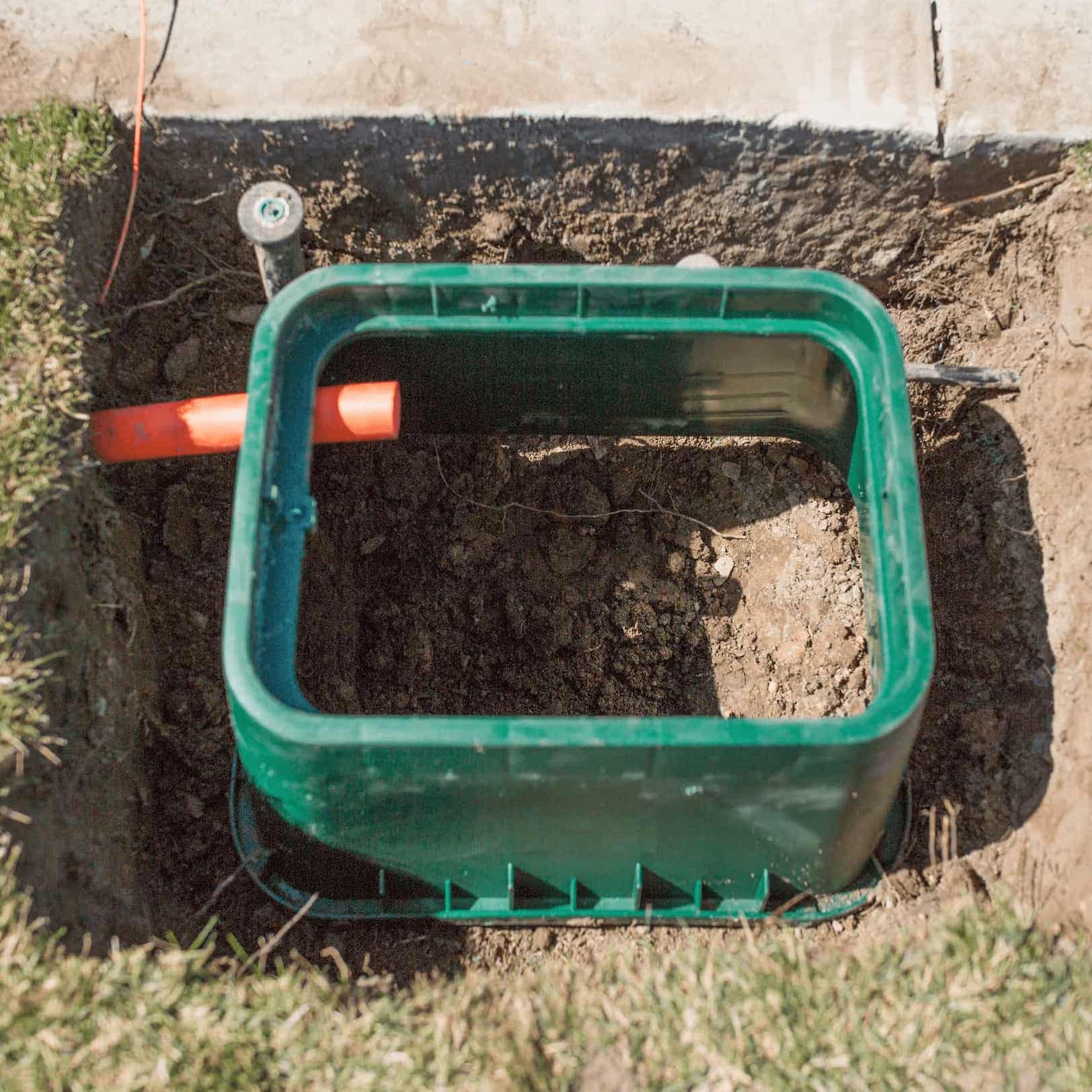 Underground vault semi installed